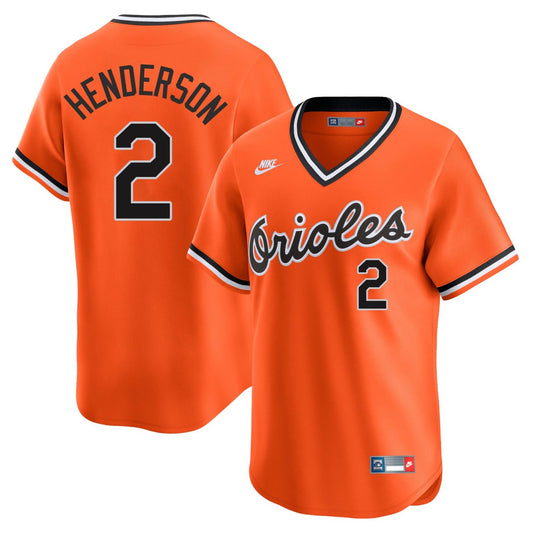 Gunnar Henderson Baltimore Orioles Throwback Jersey - Orange