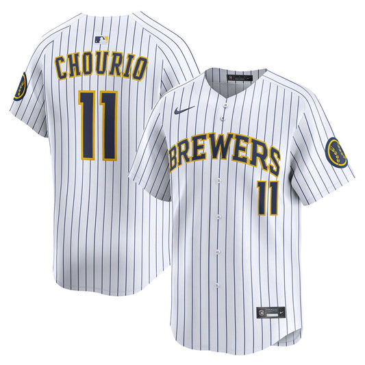Jackson Chourio Milwaukee Brewers Alternate Limited Jersey - White