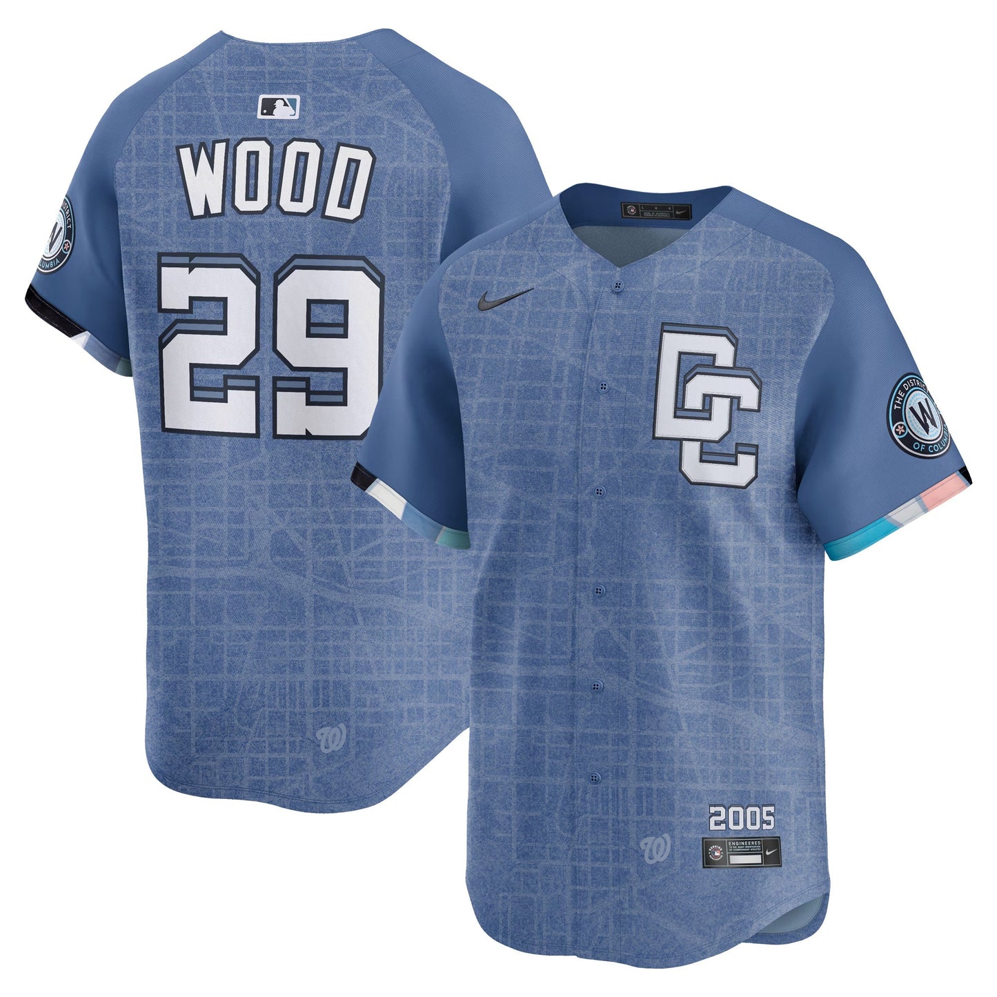 James Wood Washington Nationals City Connect Jersey - Blue