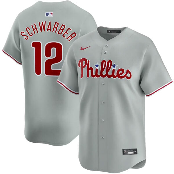 Kyle Schwarber Philadelphia Phillies Road Limited Jersey - Gray