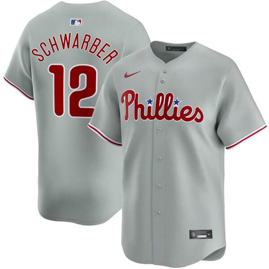 Kyle Schwarber Philadelphia Phillies Road Limited Jersey - Gray