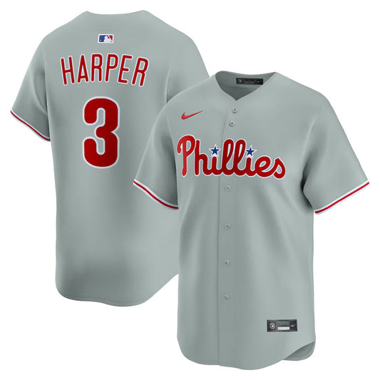 Bryce Harper Philadelphia Phillies Road Jersey - Gray