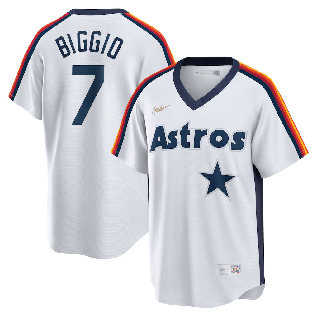 Craig Biggio Houston Astros Home Cooperstown Collection Jersey - White