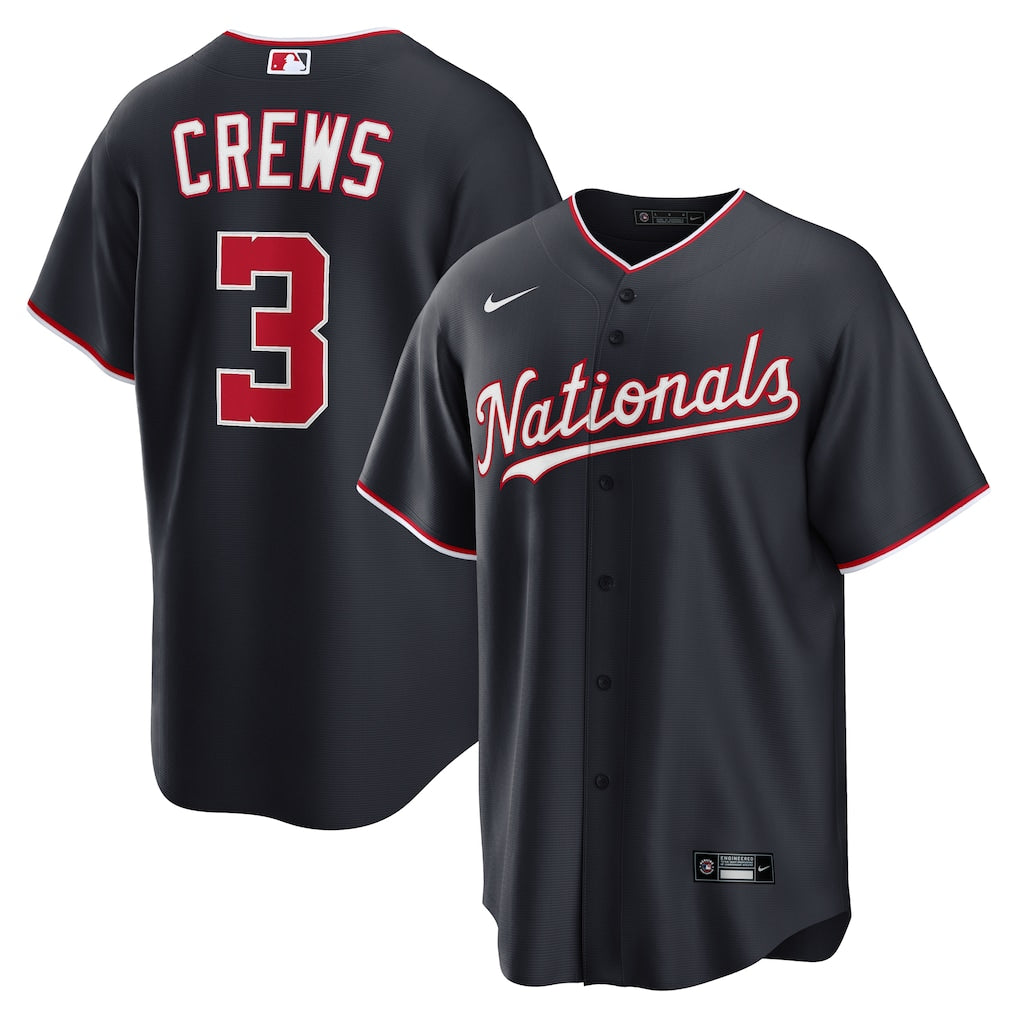 Dylan Crews Washington Nationals Alternate Jersey - Navy