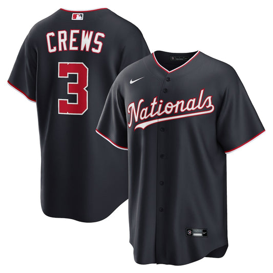 Dylan Crews Washington Nationals Alternate Jersey - Navy