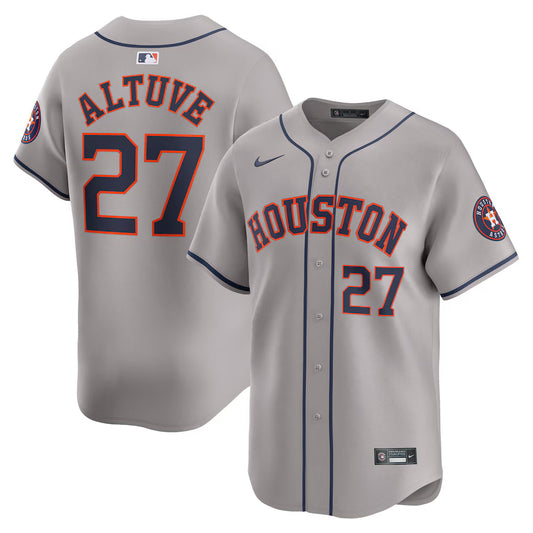 Jose Altuve Houston Astros Away Jersey - Gray