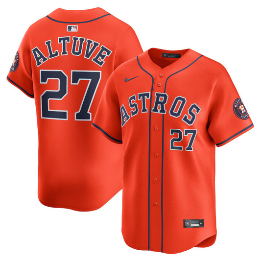 Jose Altuve Houston Astros Alternate Jersey - Orange