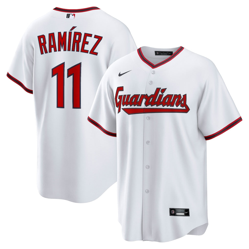 José Ramírez Cleveland Guardians Home Jersey - White