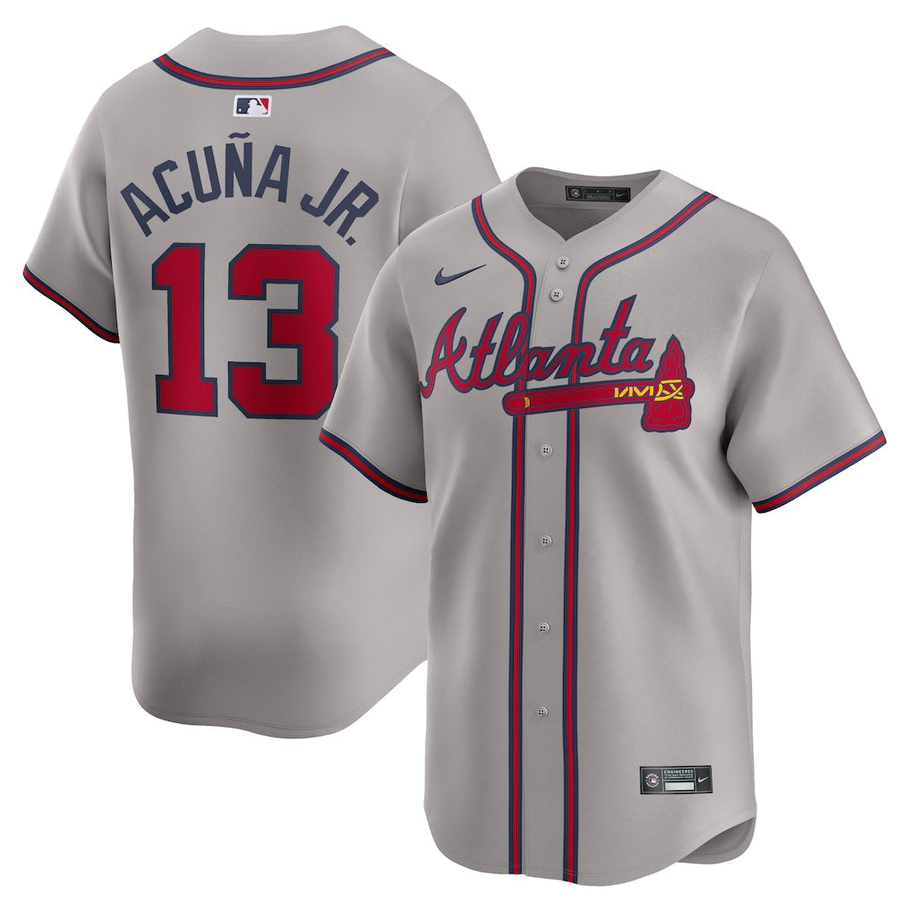 Ronald Acuna Jr. Atlanta Braves Away Limited Player Jersey - Gray