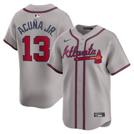 Ronald Acuna Jr. Atlanta Braves Away Limited Player Jersey - Gray
