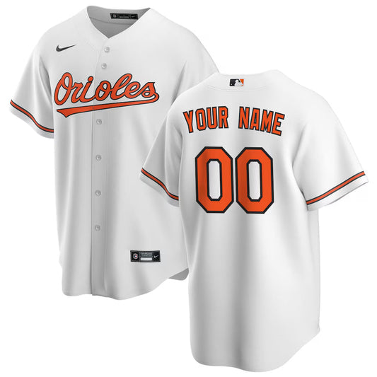 Custom Baltimore Orioles Home Jersey - White