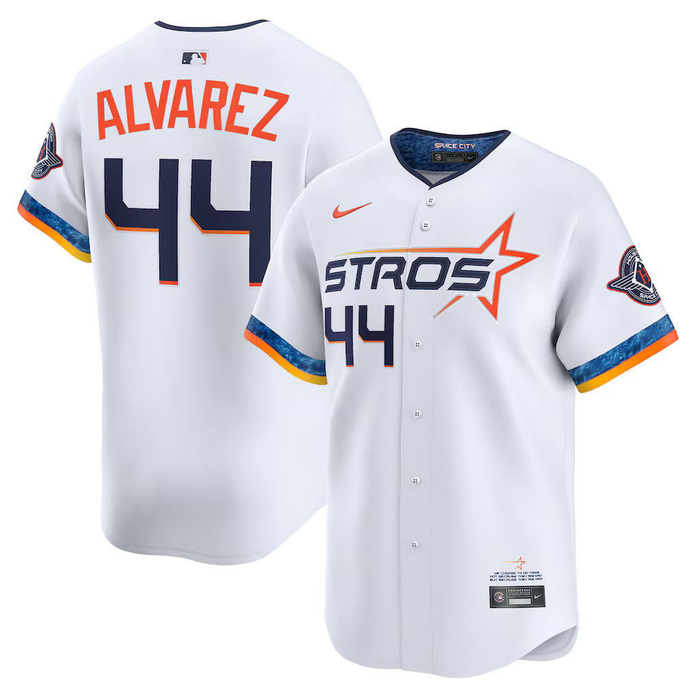 Yordan Alvarez Houston Astros 2025 City Connect Jersey - White