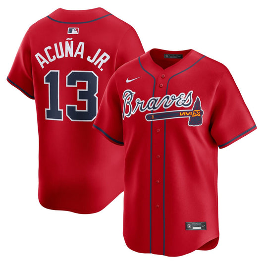 Ronald Acuna Jr Atlanta Braves Alternate Limited Jersey – Red